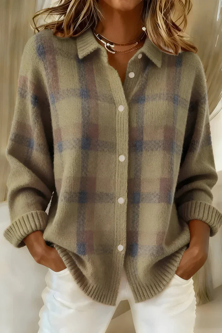 Leyla Plaid Sweater