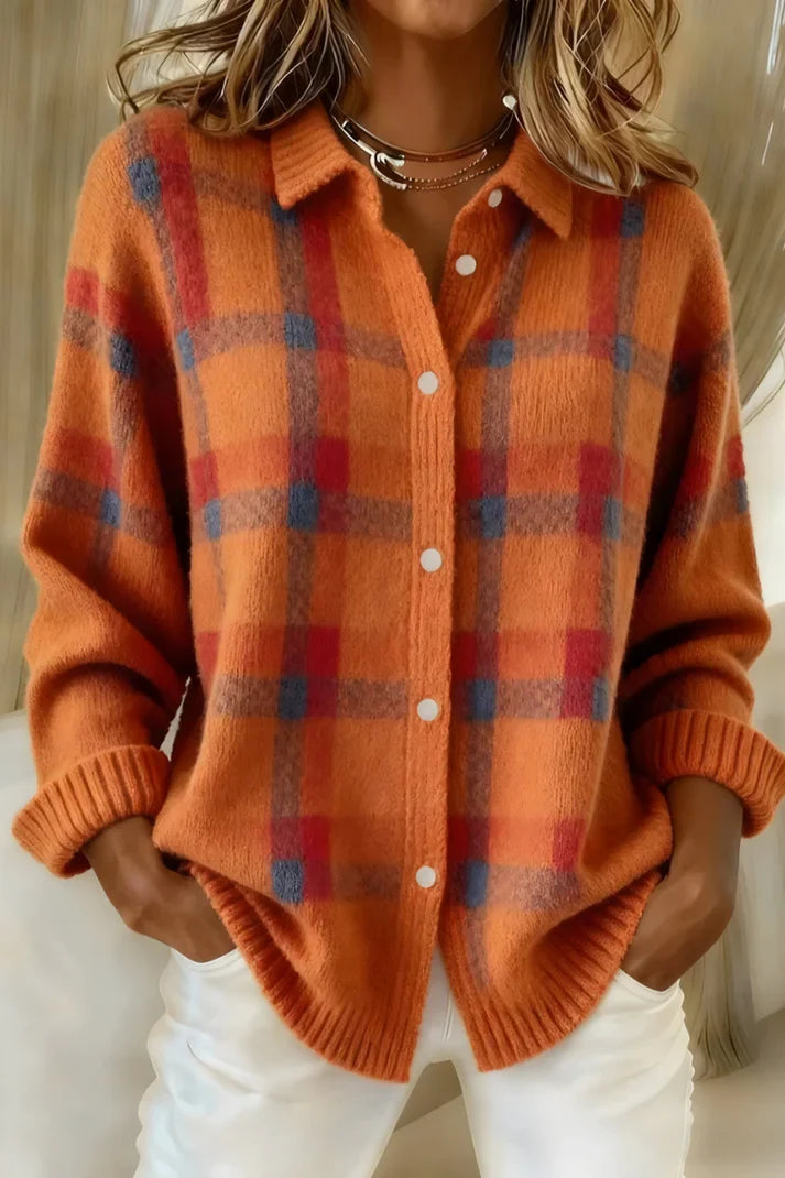 Leyla Plaid Sweater