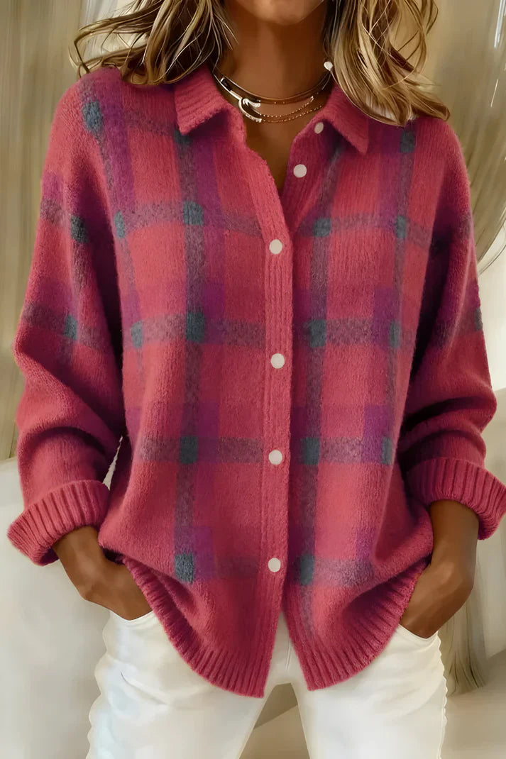 Leyla Plaid Sweater